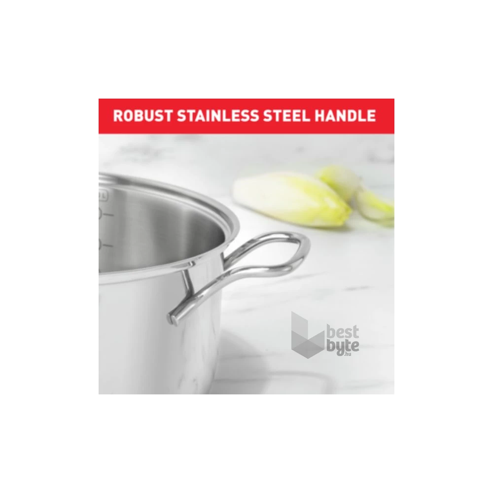 Tefal B8644474 Intuition 20cm rozsdamentes acél lábas és fedő szett