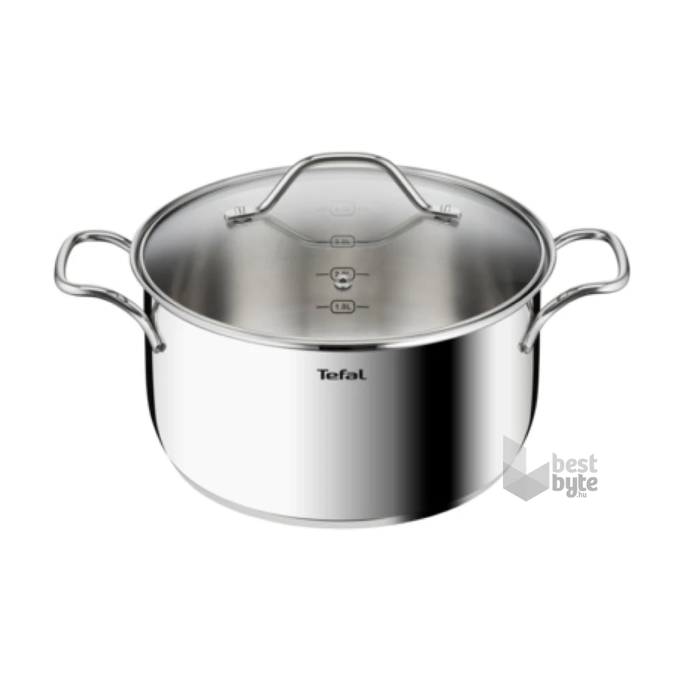 Tefal B8644674 Intuition 24cm rozsdamentes acél lábas és fedő szett