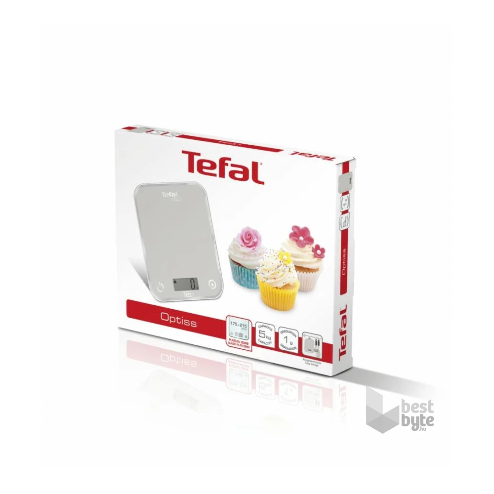 Tefal BC5004V2 Optiss szürke konyhai mérleg
