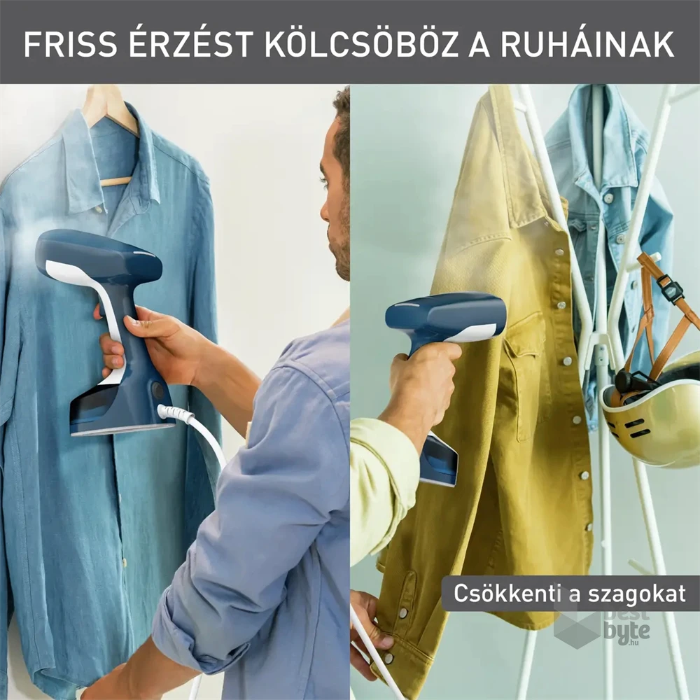 Tefal DT7130E1 Access Steam Easy kék-fehér kézi ruhagőzölő