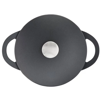 Tefal E2184634 Trattoria öntött alumínium fedős 24 cm-es fekete lábas