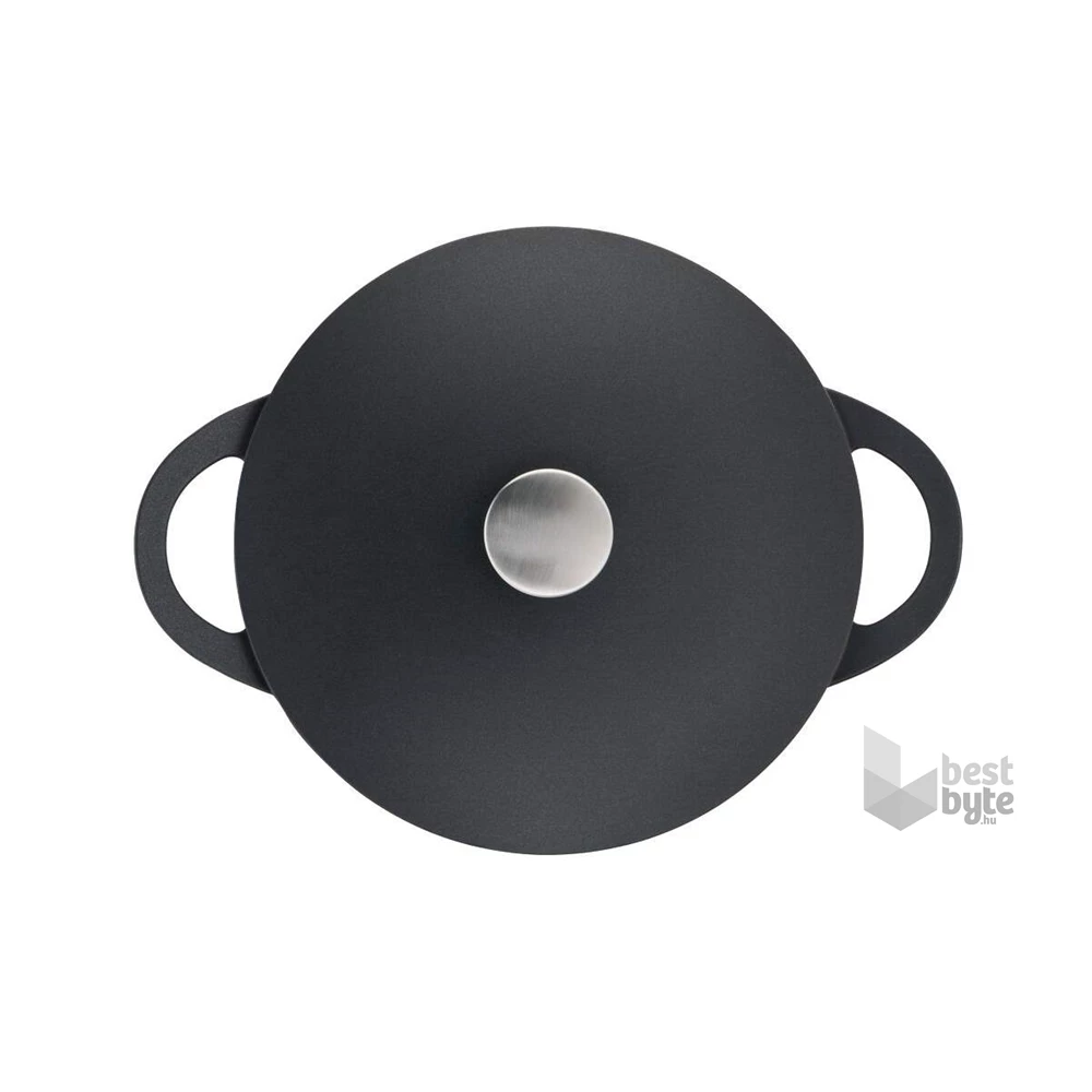 Tefal E2184634 Trattoria öntött alumínium fedős 28 cm-es fekete lábas