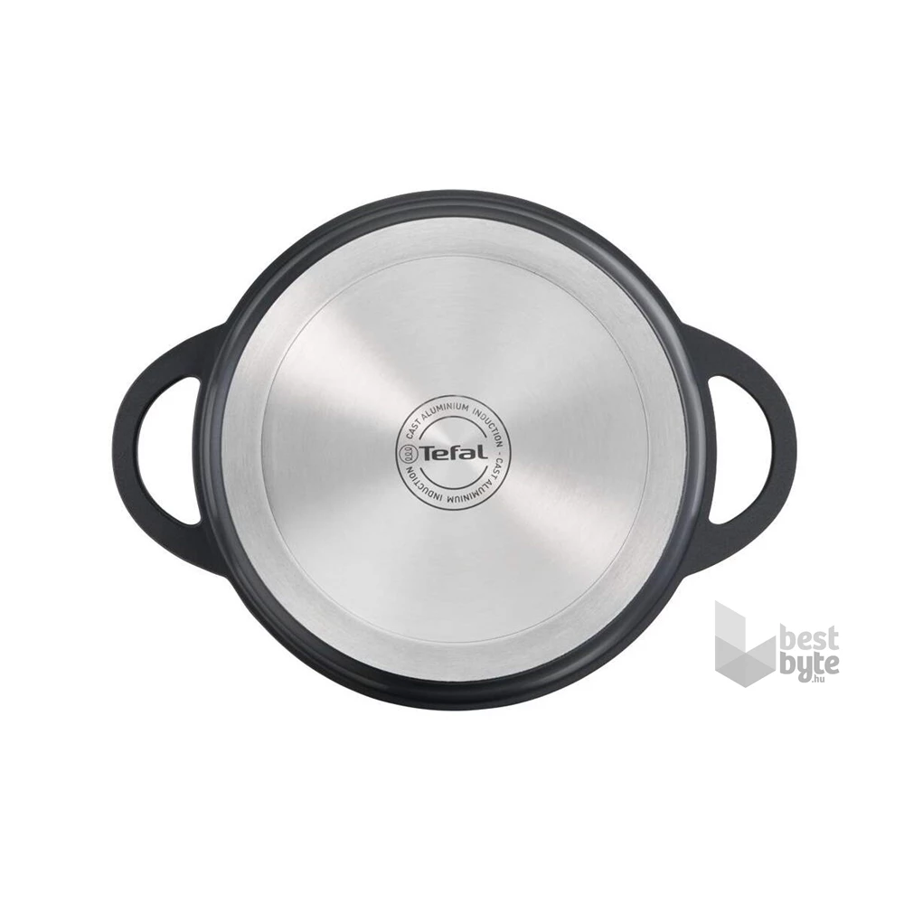 Tefal E2184634 Trattoria öntött alumínium fedős 28 cm-es fekete lábas