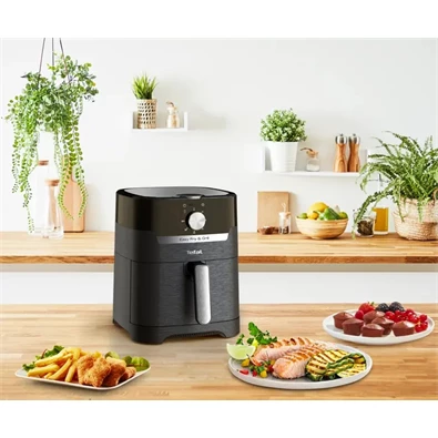 Tefal Easy Fry & Grill EY501815 Forrólevegős sütő 1550W, Fekete