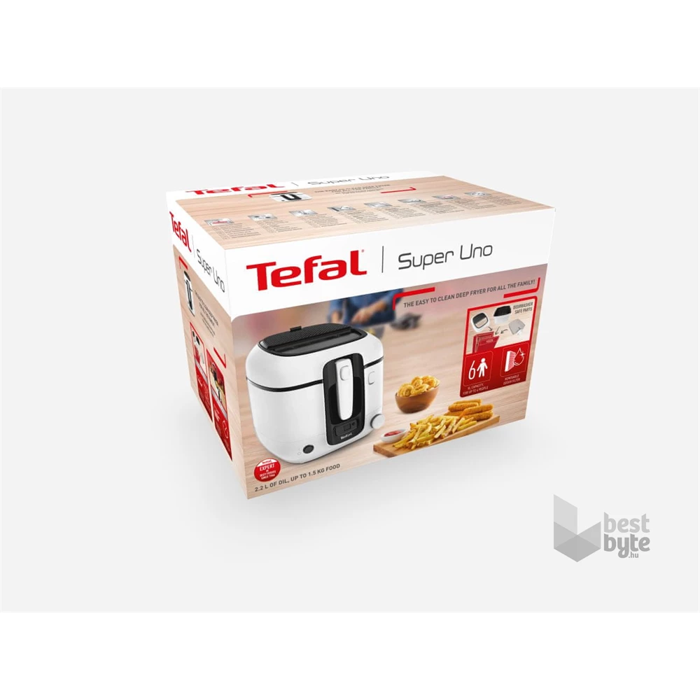 Tefal FR314030 Super Uno fehér olajsütő