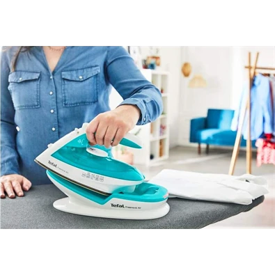 Tefal FV6520E0 kék-fehér vezeték nélküli gőzölős vasaló