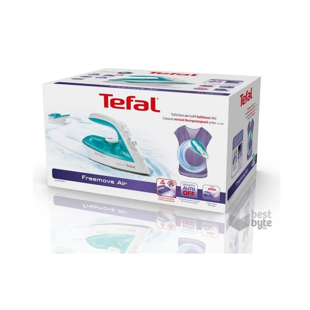 Tefal FV6520E0 kék-fehér vezeték nélküli gőzölős vasaló