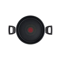 Tefal G2554672 Unlimited 24 cm-es fekete alumínium lábas és fedő szett