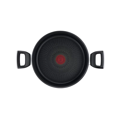 Tefal G2554672 Unlimited 24 cm-es fekete alumínium lábas és fedő szett