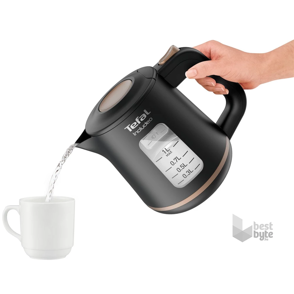 Tefal KI533811 1L-es fekete vízforraló