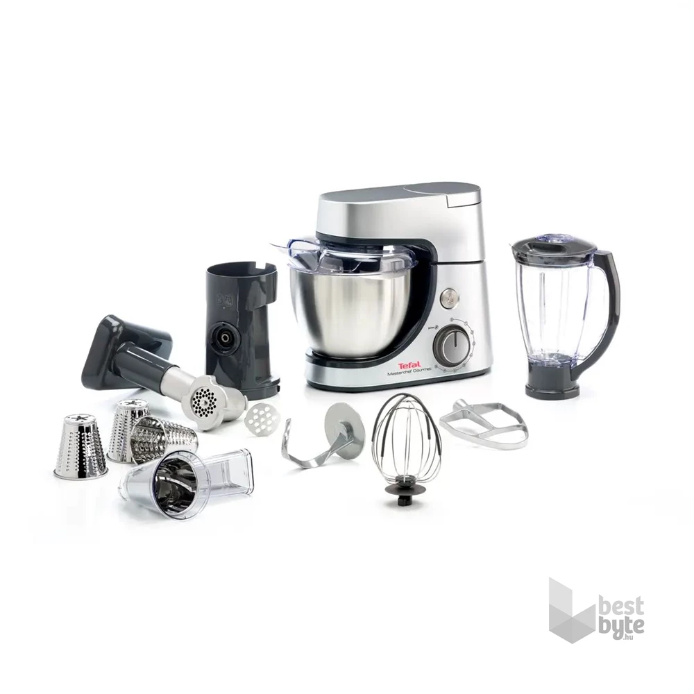 Tefal QB516D38 Masterchef Gourmet 1100W, 4,6L, ezüst konyhai robotgép