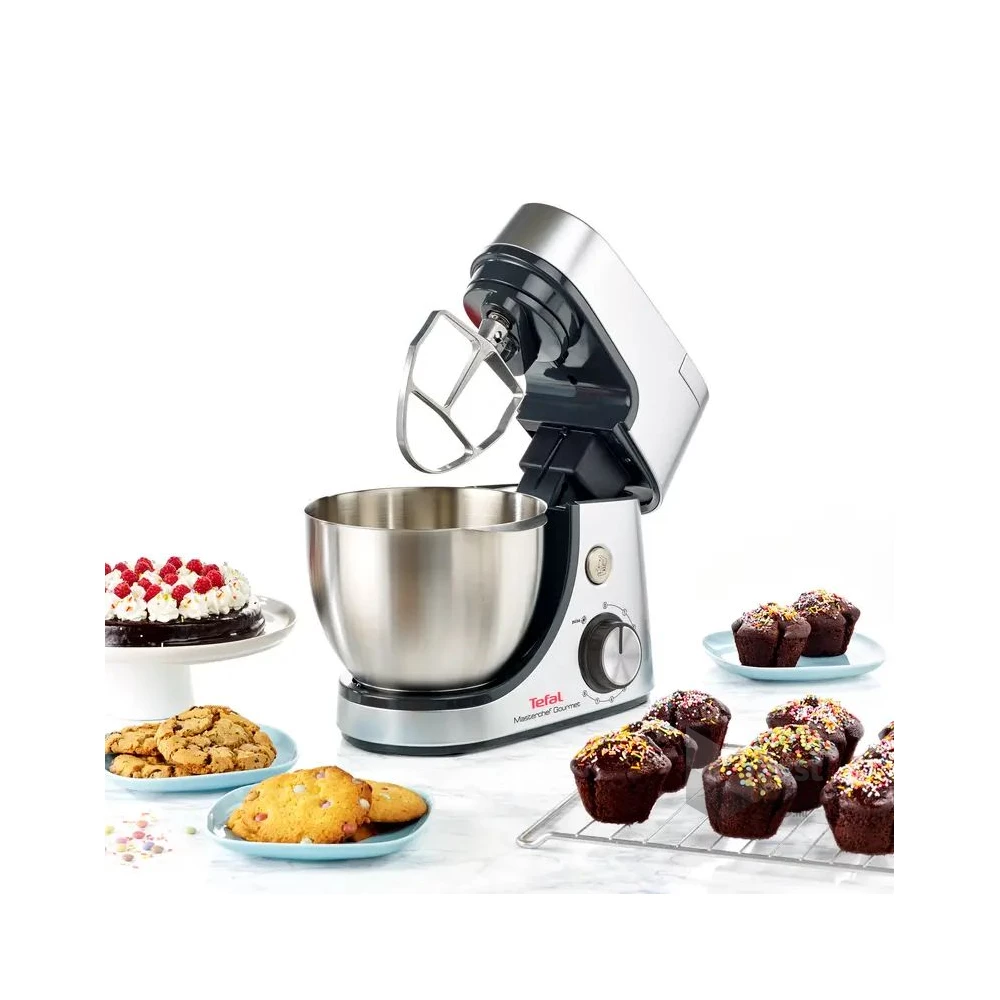 Tefal QB516D38 Masterchef Gourmet 1100W, 4,6L, ezüst konyhai robotgép