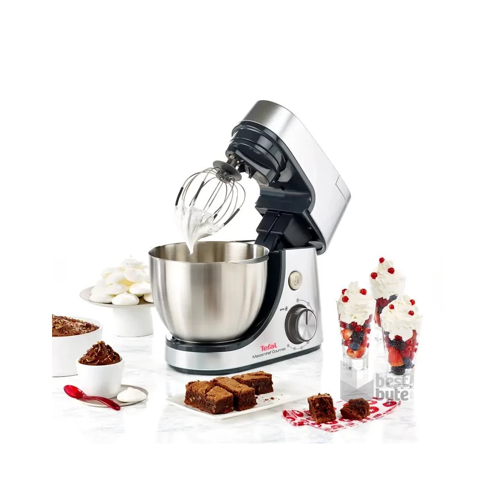 Tefal QB516D38 Masterchef Gourmet 1100W, 4,6L, ezüst konyhai robotgép