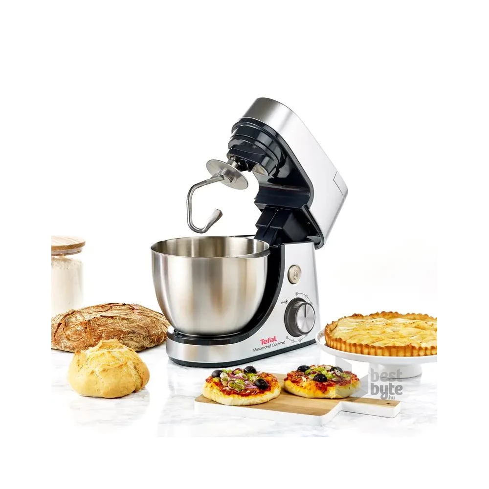 Tefal QB516D38 Masterchef Gourmet 1100W, 4,6L, ezüst konyhai robotgép