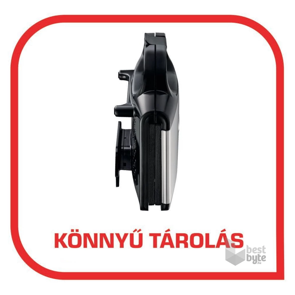 Tefal SM155212 UltraCompact inox-fekete szendvicssütő