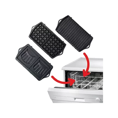 Tefal SW614831 Breaktime 3in1 inox-fekete gorfi - grill/panini - szendvicssütő