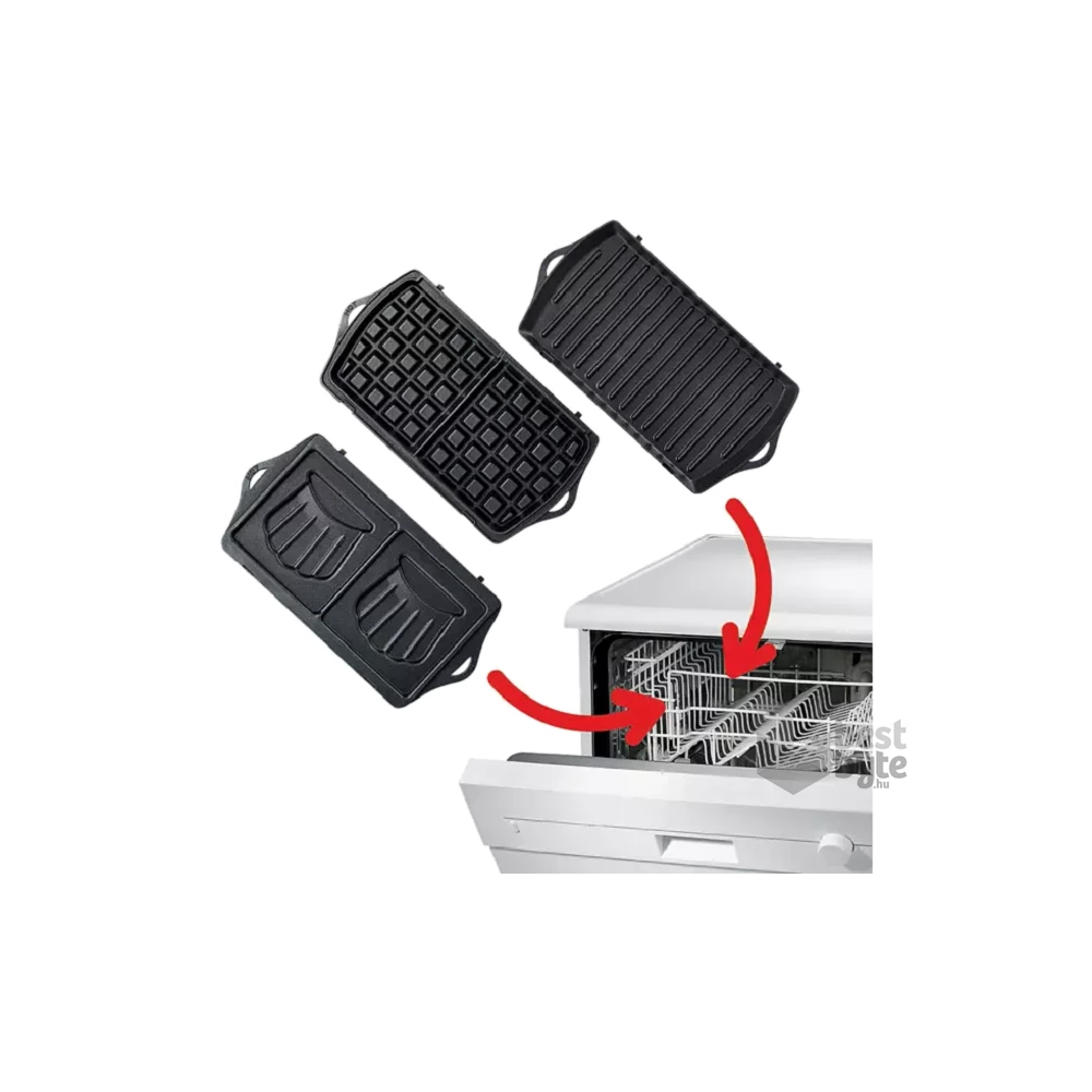 Tefal SW614831 Breaktime 3in1 inox-fekete gorfi - grill/panini - szendvicssütő