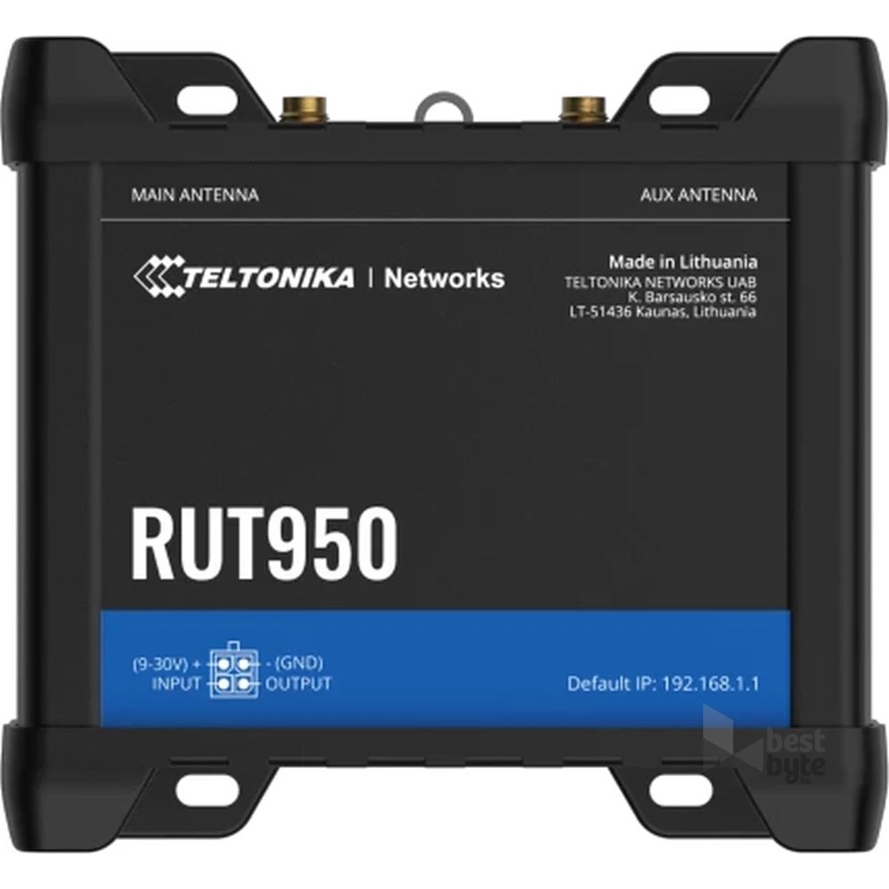 Teltonika RUT950 3x10/100Mbps LAN 2xminiSIM WiFi 4G/LTE CAT4 Vezeték nélküli ipari router