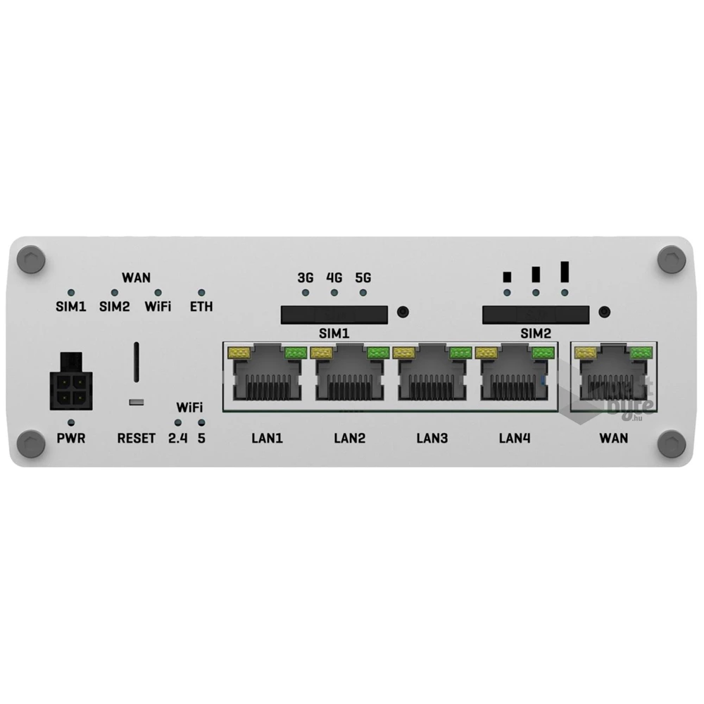 Teltonika RUTX50 4xGbE LAN 2xminiSIM 5G Dual Band Vezeték nélküli Gigabit ipari router