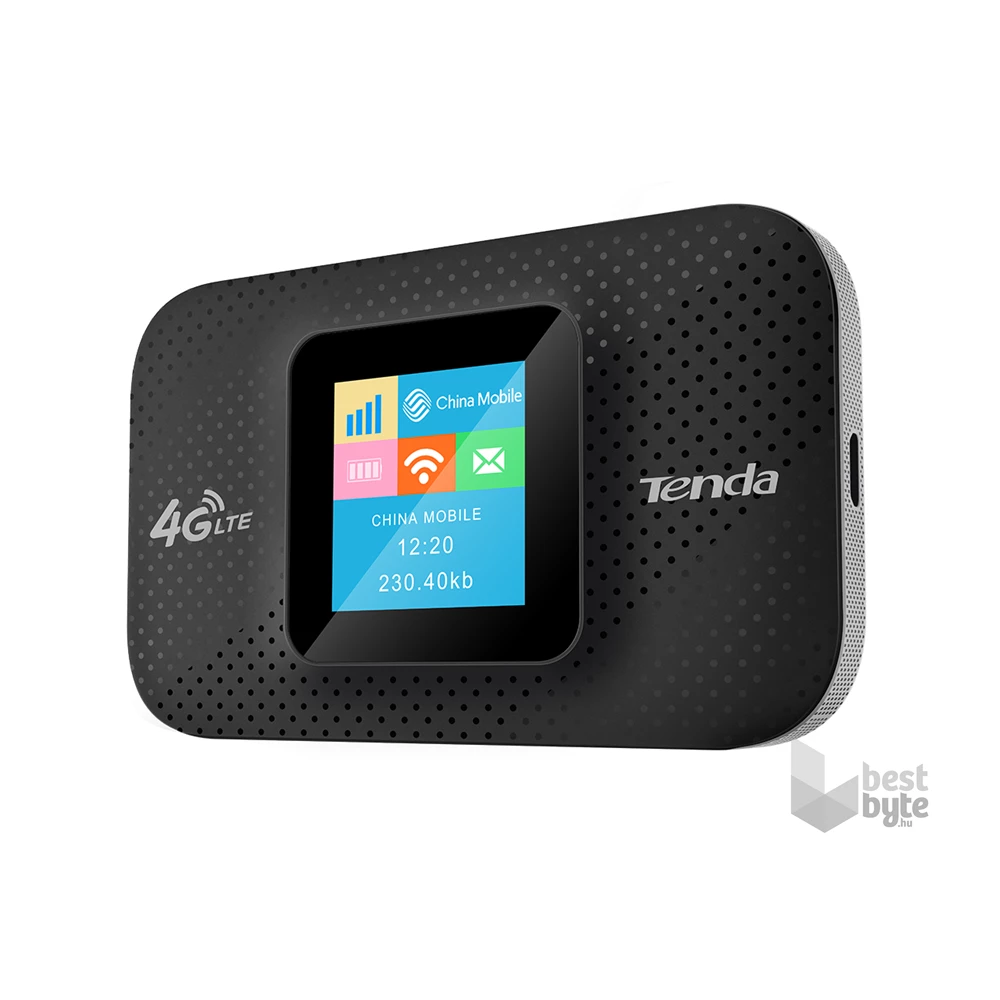 Tenda 4G185 4G/LTE LCD kijelzős hordozható mobil router