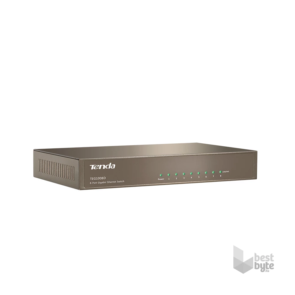 Tenda TEG1008D 8port 10/100/1000Mbps LAN nem menedzselhető asztali Switch