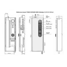 Tenko KE 380V 7,5kW 3 fázisú elektromos kazán