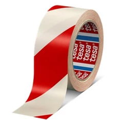 Tesa 60760 33mx50 mm piros/fehér padlójelölő szalag