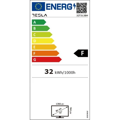 Tesla 32" 32T312SH HD Ready ezüst LED TV (Újracsomagolt)