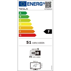 Tesla 43" 43T606SUS 4K UHD Smart slim LED TV (Újracsomagolt)