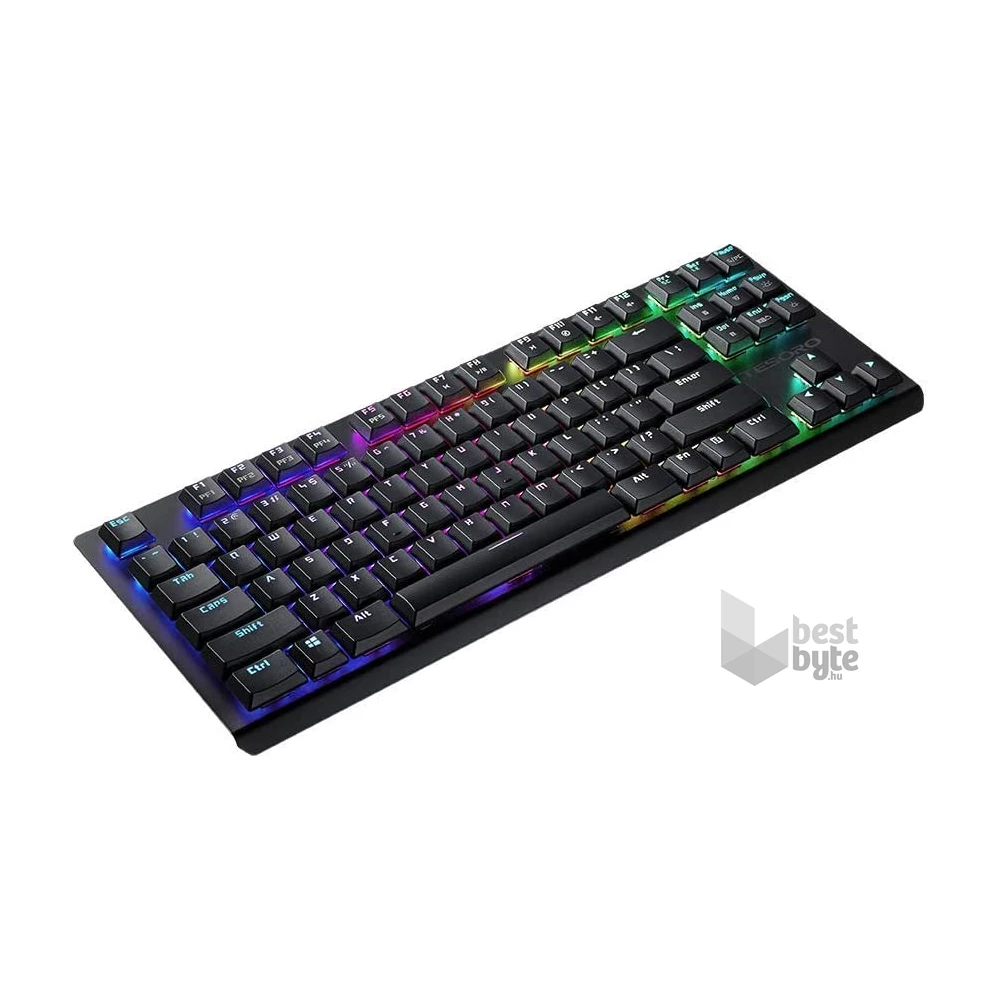 Tesoro GRAM Spectrum TKL - red switch magyar fekete mechanikus billentyűzet