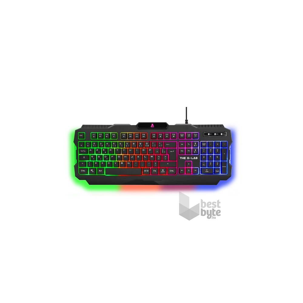 The G-Lab COMBO-HELIUM/HU 4in1 (KEYZ 120 billentyűzet, KULT HELIUM egér+pad, INT 100 fülhallgató, magyar) gamer kombó