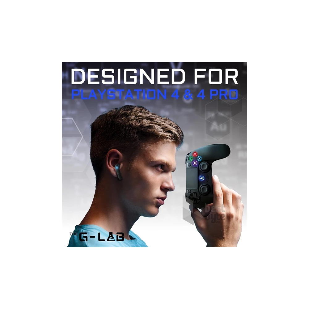 The G-Lab K-PAD-IRID-PS4-B K-PAD IRIDIUM PS4 B PC/PS4 vezeték nélküli fekete kontroller
