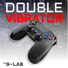 The G-Lab K-PAD-IRID-PS4-B K-PAD IRIDIUM PS4 B PC/PS4 vezeték nélküli fekete kontroller