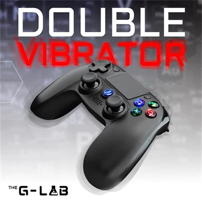 The G-Lab K-PAD-IRID-PS4-B K-PAD IRIDIUM PS4 B PC/PS4 vezeték nélküli fekete kontroller