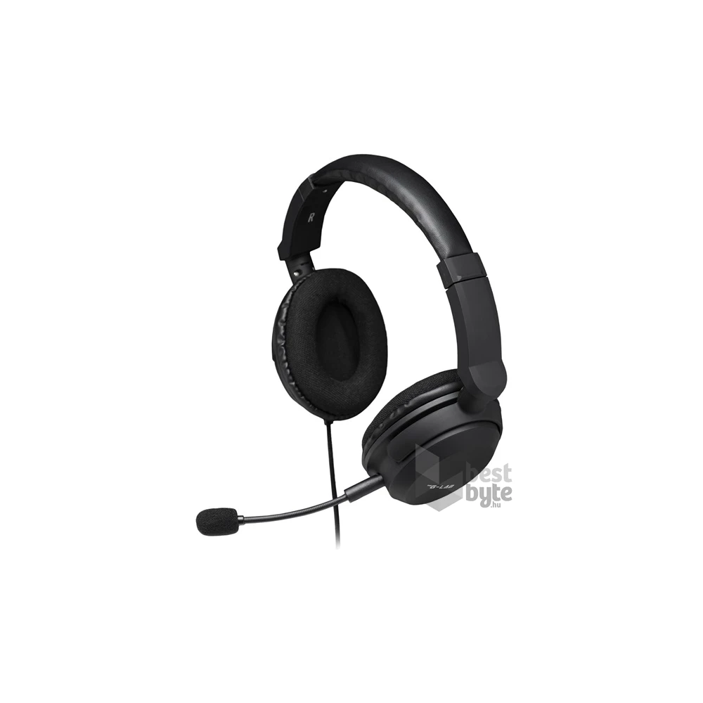 The G-Lab KORP-CARBON vezetékes fehér gamer headset