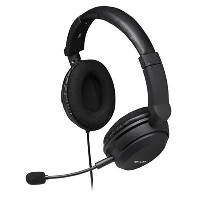 The G-Lab KORP-CARBON vezetékes fehér gamer headset