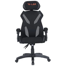The G-Lab KS BARIUM BLACK (állítható magasság; áll. kartámasz) fekete gamer szék