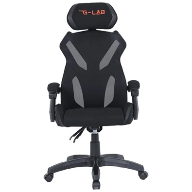 The G-Lab KS BARIUM BLACK (állítható magasság; áll. kartámasz) fekete gamer szék