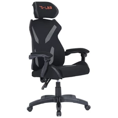 The G-Lab KS BARIUM BLACK (állítható magasság; áll. kartámasz) fekete gamer szék