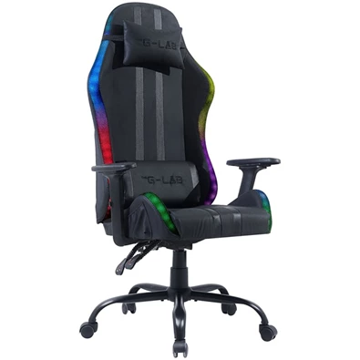 The G-Lab KS ELECTRON EX RGB LED fekete gamer szék