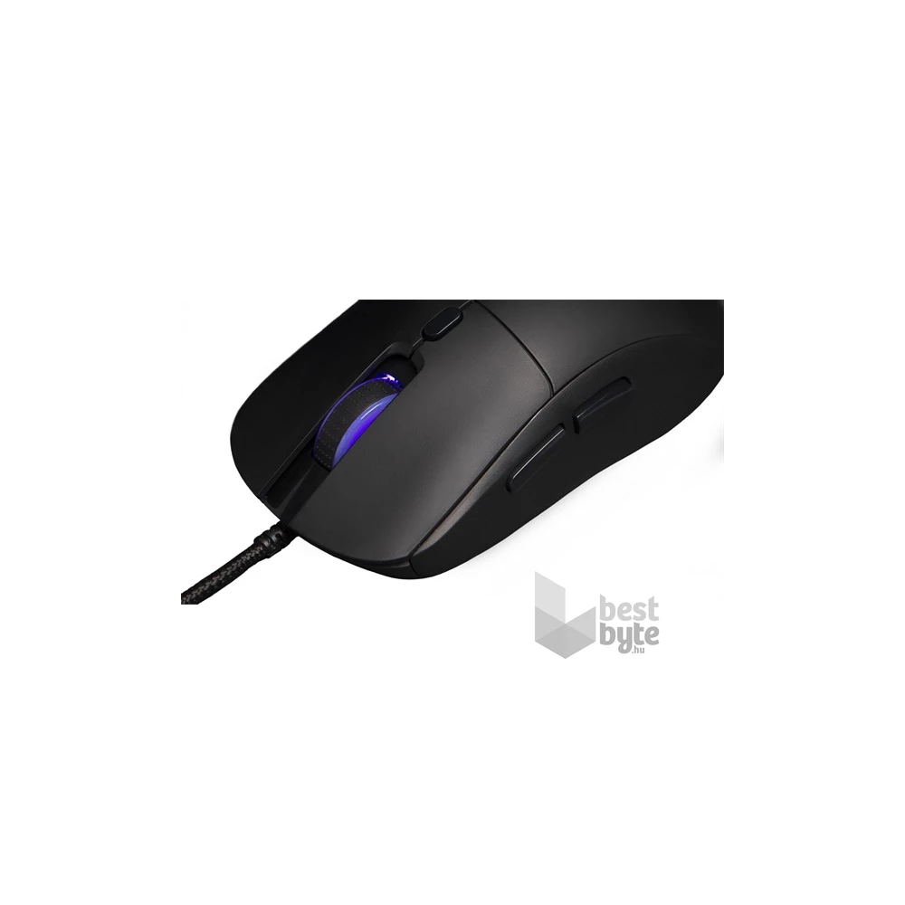 The G-Lab KULT-COBALT-B RGB vezetékes fekete gamer egér
