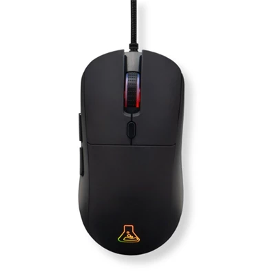 The G-Lab KULT-COBALT-B RGB vezetékes fekete gamer egér