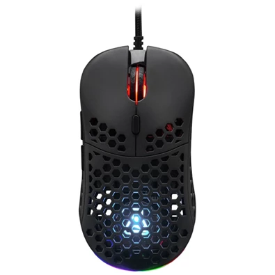 The G-Lab KULT-OXYGEN-B RGB vezetékes fekete gamer egér