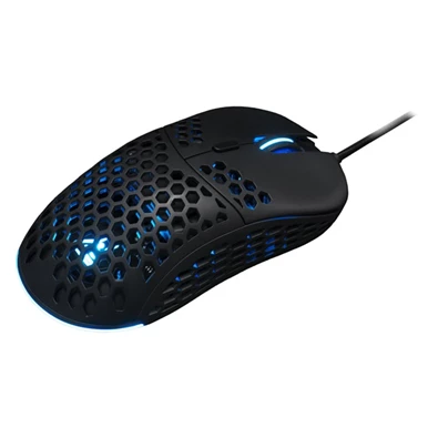 The G-Lab KULT-OXYGEN-B RGB vezetékes fekete gamer egér