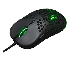 The G-Lab KULT-OXYGEN-B RGB vezetékes fekete gamer egér