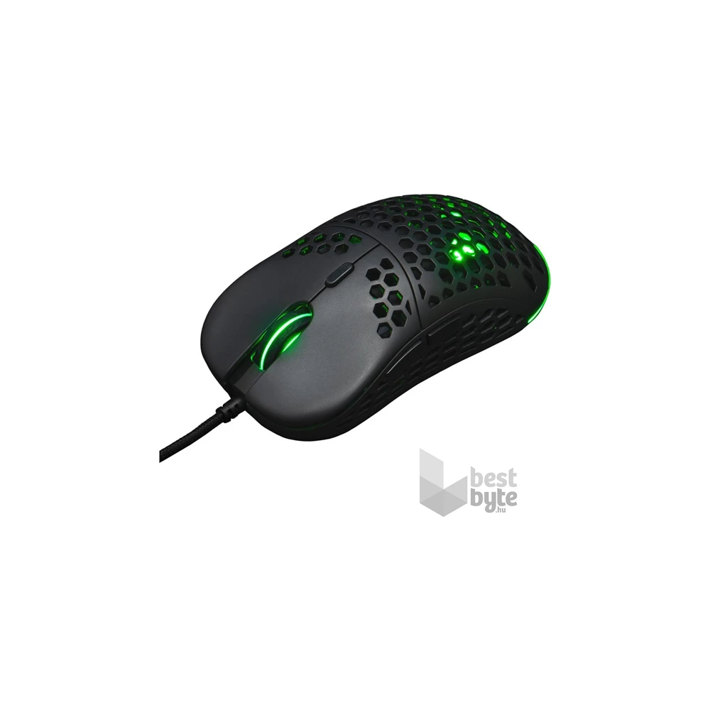 The G-Lab KULT-OXYGEN-B RGB vezetékes fekete gamer egér