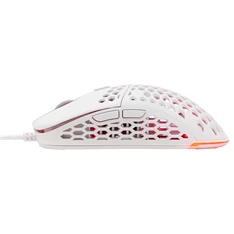 The G-Lab KULT-OXYGEN-W RGB vezetékes fehér gamer egér