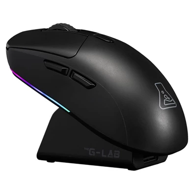 The G-Lab KULT-TITAN-PRO-B USB/2,4Ghz/Bluetooth RGB vezeték nélküli gamer egér