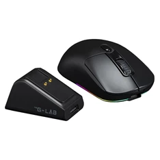The G-Lab KULT-TITAN-PRO-B USB/2,4Ghz/Bluetooth RGB vezeték nélküli gamer egér