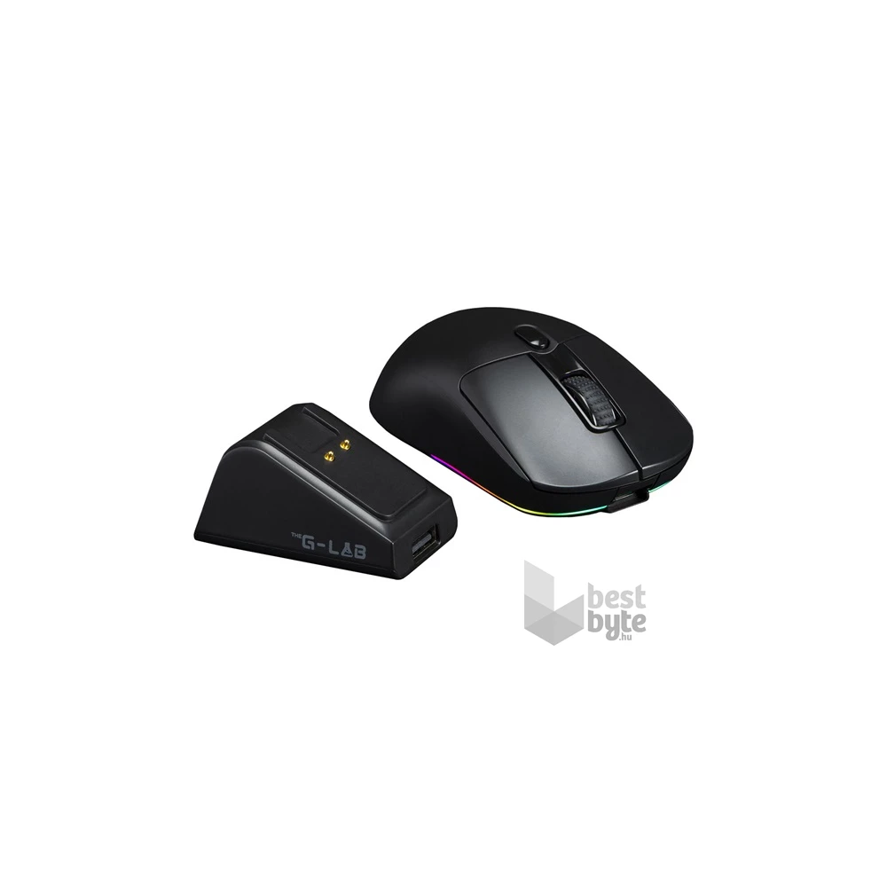 The G-Lab KULT-TITAN-PRO-B USB/2,4Ghz/Bluetooth RGB vezeték nélküli gamer egér